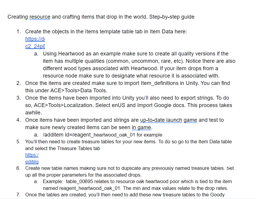Implementation Guide for In-Game Item Creation