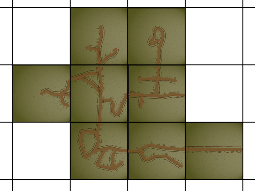 Grass Dirt Road Parcel Tiles