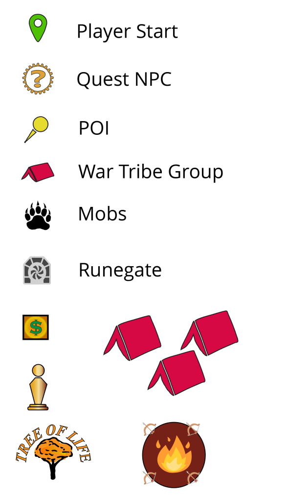 Topdown Map Legend Items